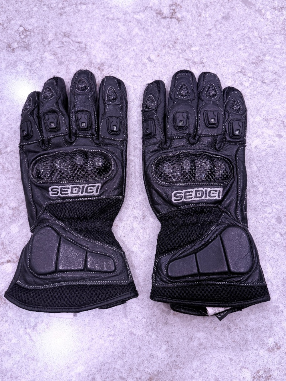 Sedici Motorcycle Riding Gloves – 3XL – Leather – Hard Knuckle Protection